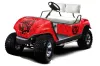 Yamaha G-Series Golf Cart Graphic Kit - 1995-2006 Silver Star Red