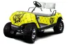 Yamaha G-Series Golf Cart Graphic Kit - 1995-2006 Silver Star Yellow