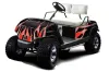 Yamaha G-Series Golf Cart Graphic Kit - 1995-2006 Tribal Flames Red