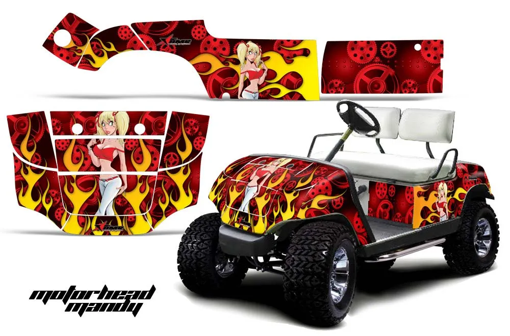 Yamaha G-Series Golf Cart Graphic Kit - 1995-2006 Customize Your Design
