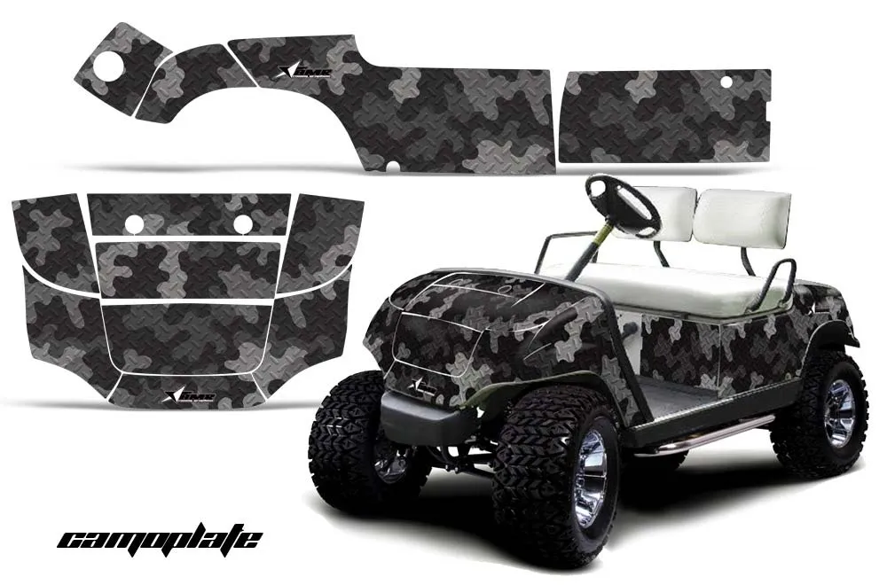 Yamaha G-Series Golf Cart Graphic Kit - 1995-2006 Camoplate Black