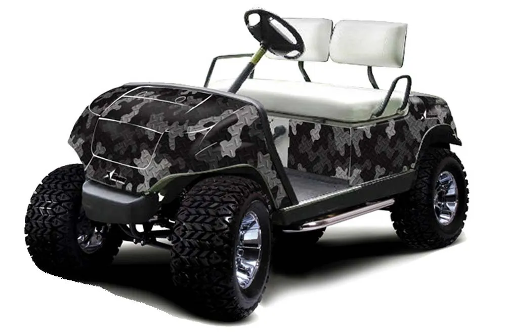 Yamaha G-Series Golf Cart Graphic Kit - 1995-2006 Camoplate Black