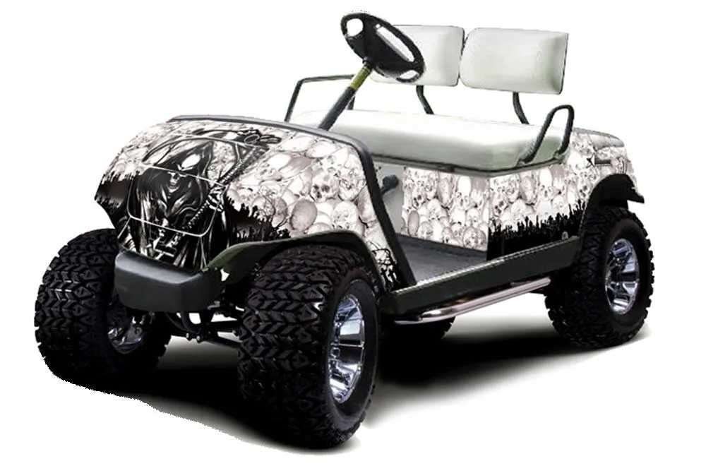 Yamaha G-Series Golf Cart Graphic Kit - 1995-2006 Reaper White