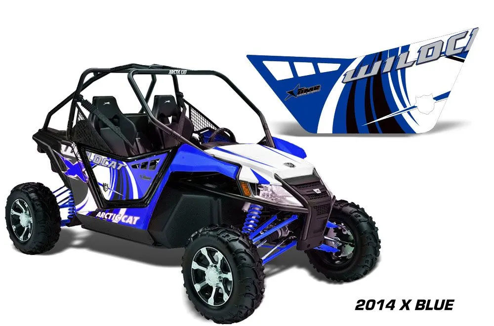Arctic Cat Wildcat 1000 2 Door Graphic Kit - 2014 X Blue