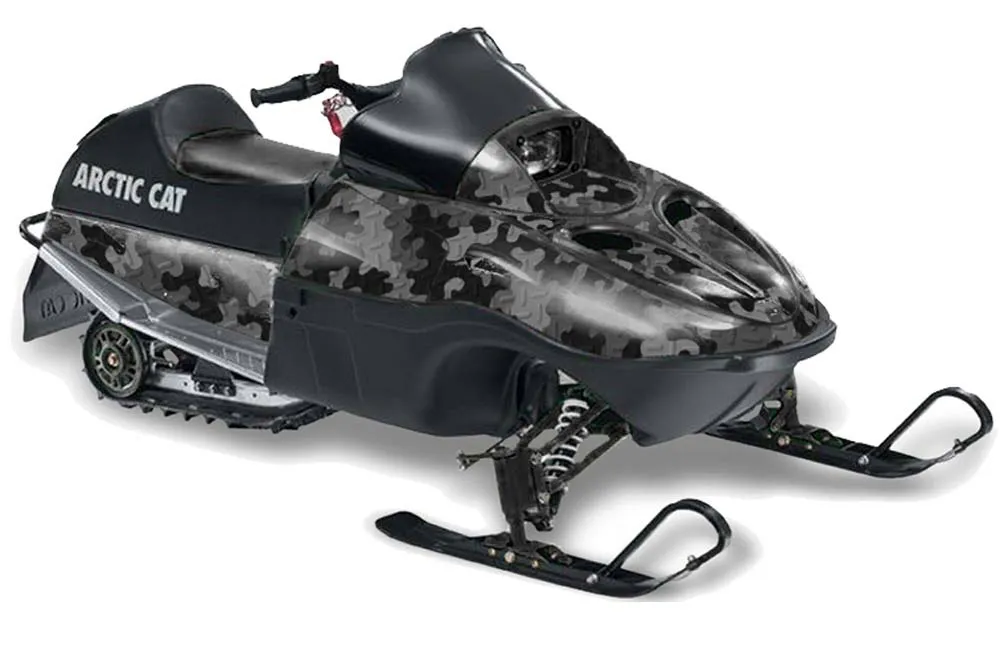 Arctic Cat 120 Sno Pro Youth Sled Graphic Kit - All Years Camoplate Black