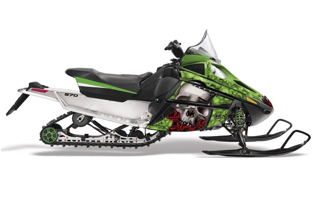 Arctic Cat F Z1 Series Sled Graphic Kit - All Years Bone Collector Green