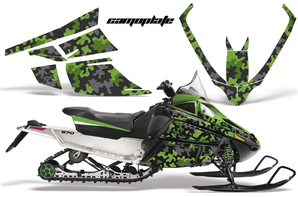 Arctic Cat F Z1 Series Sled Graphic Kit - All Years Camoplate Green
