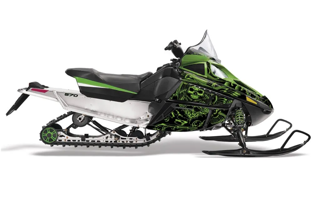 Arctic Cat F Z1 Series Sled Graphic Kit - All Years Skulls N Hammers
