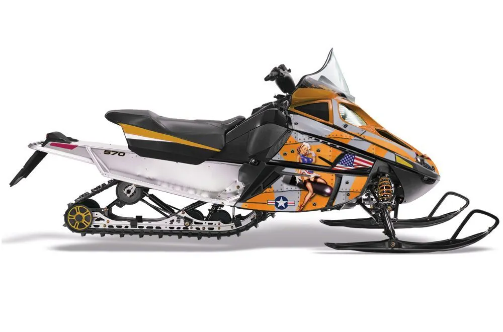 Arctic Cat F Z1 Series Sled Graphic Kit - All Years T Bomber Orange