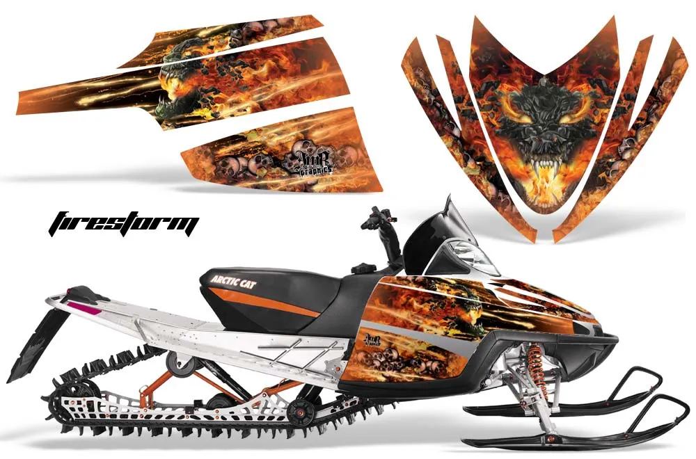 Arctic Cat M Series / Crossfire Sled Graphic Kit - All Years Firestorm Orange