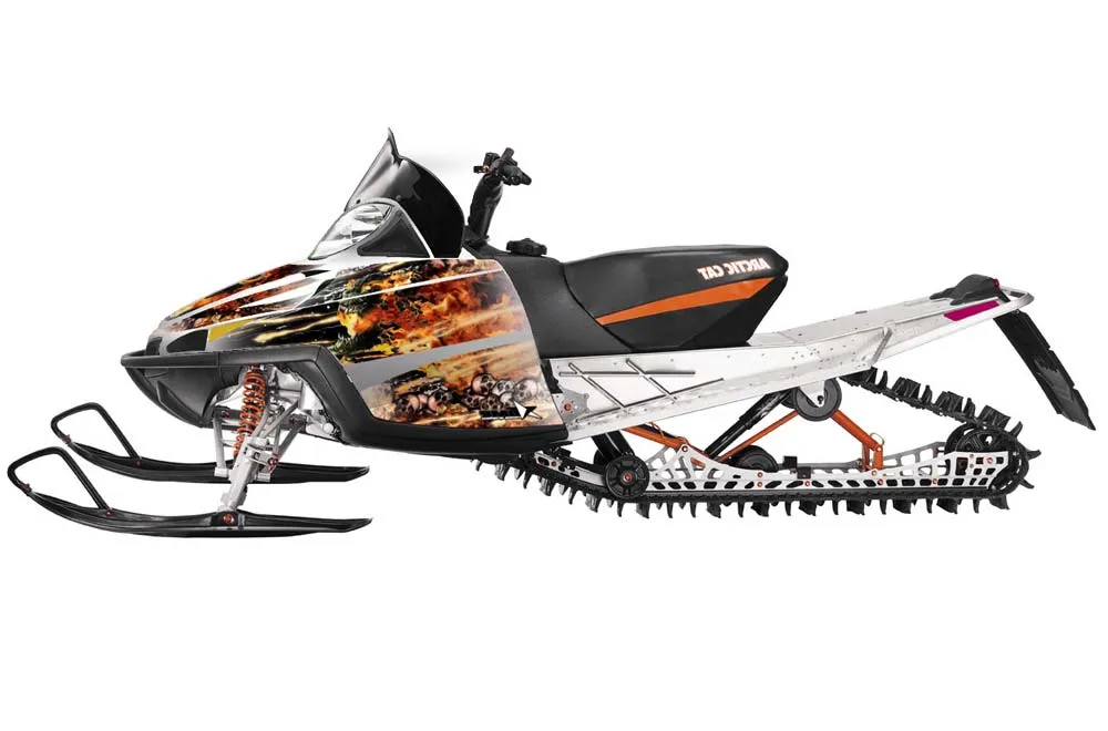 Arctic Cat M Series / Crossfire Sled Graphic Kit - All Years Firestorm White