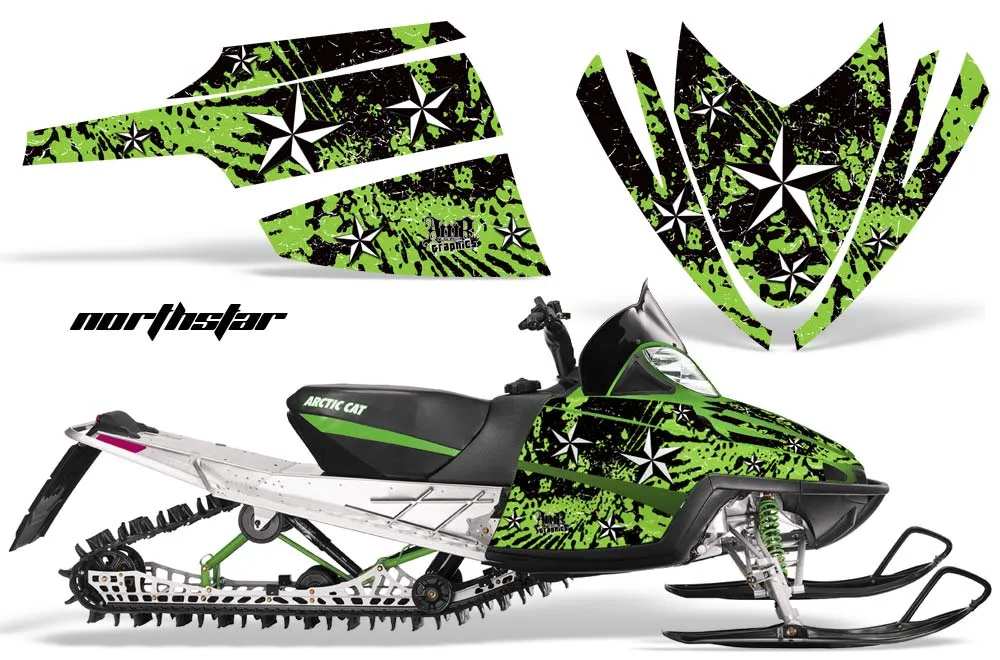 Arctic Cat M Series / Crossfire Sled Graphic Kit - All Years North Star Green