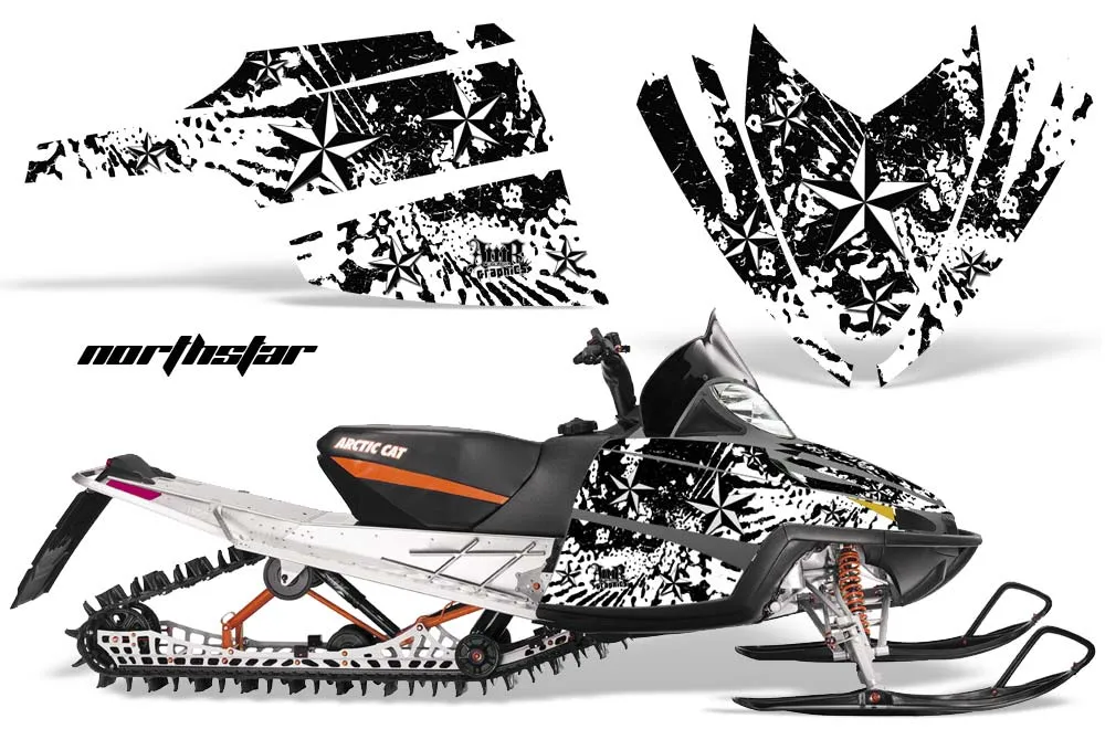 Arctic Cat M Series / Crossfire Sled Graphic Kit - All Years North Star White