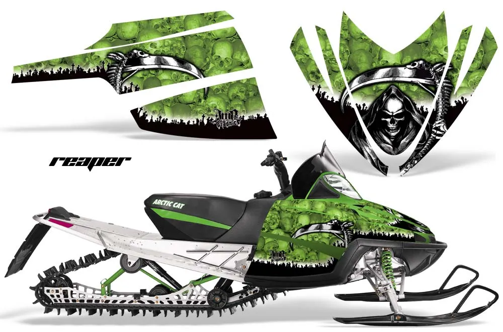 Arctic Cat M Series / Crossfire Sled Graphic Kit - All Years Reaper Green