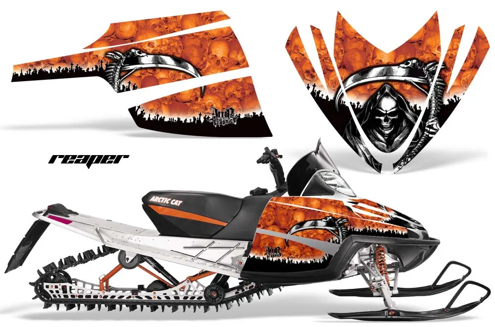 Arctic Cat M Series / Crossfire Sled Graphic Kit - All Years Reaper Orange