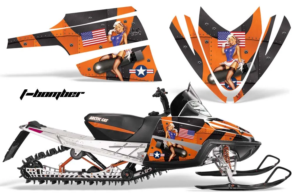 Arctic Cat M Series / Crossfire Sled Graphic Kit - All Years T Bomber Orange