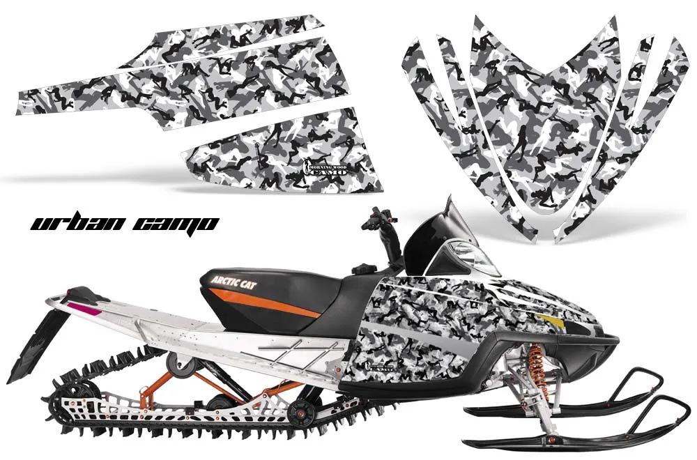 Arctic Cat M Series / Crossfire Sled Graphic Kit - All Years Urban Camo White