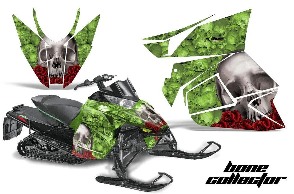 Arctic Cat ProCross Sno Pro Sled Graphic Kit - 2012-2016 Bone Collector Green