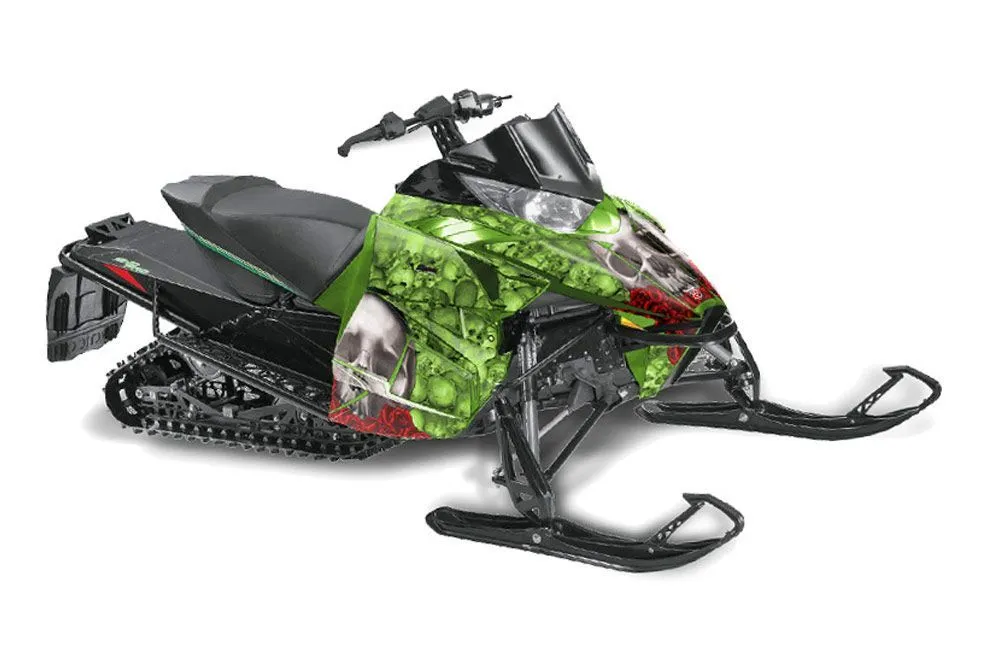 Arctic Cat ProCross Sno Pro Sled Graphic Kit - 2012-2016 Bone Collector Green