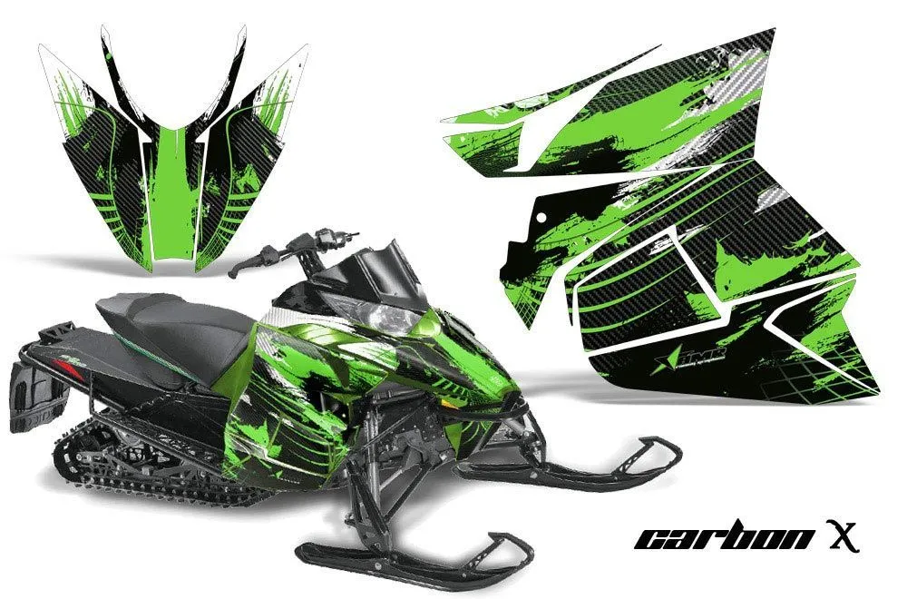 Arctic Cat ProCross Sno Pro Sled Graphic Kit - 2012-2016 Carbon X Green
