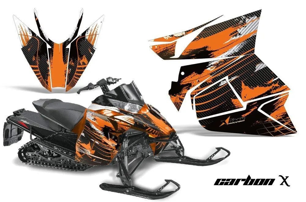 Arctic Cat ProCross Sno Pro Sled Graphic Kit - 2012-2016 Carbon X Orange