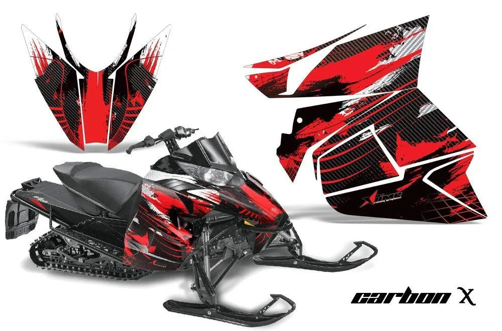Arctic Cat ProCross Sno Pro Sled Graphic Kit - 2012-2016 Carbon X Red