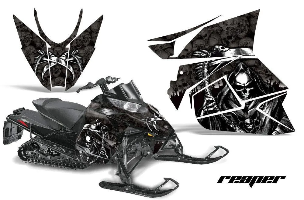 Arctic Cat ProCross Sno Pro Sled Graphic Kit - 2012-2016 Reaper Black