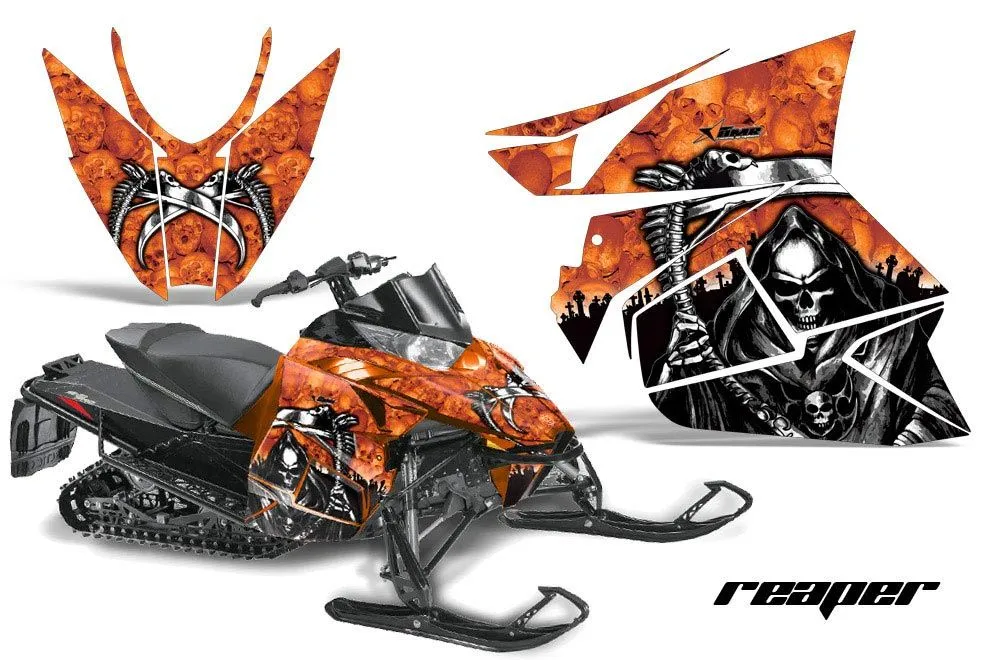 Arctic Cat ProCross Sno Pro Sled Graphic Kit - 2012-2016 Reaper Orange