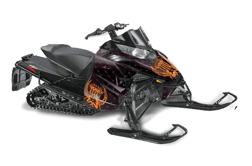 Arctic Cat ProCross Sno Pro Sled Graphic Kit - 2012-2016 Silver Star - Reloaded Orange
