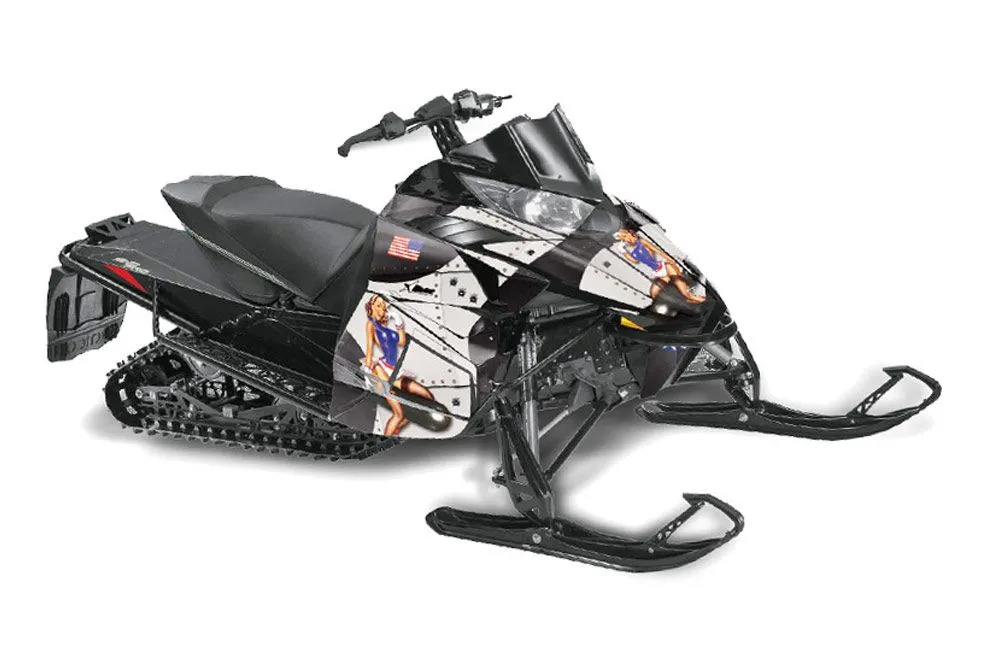 Arctic Cat ProCross Sno Pro Sled Graphic Kit - 2012-2016 T Bomber Black