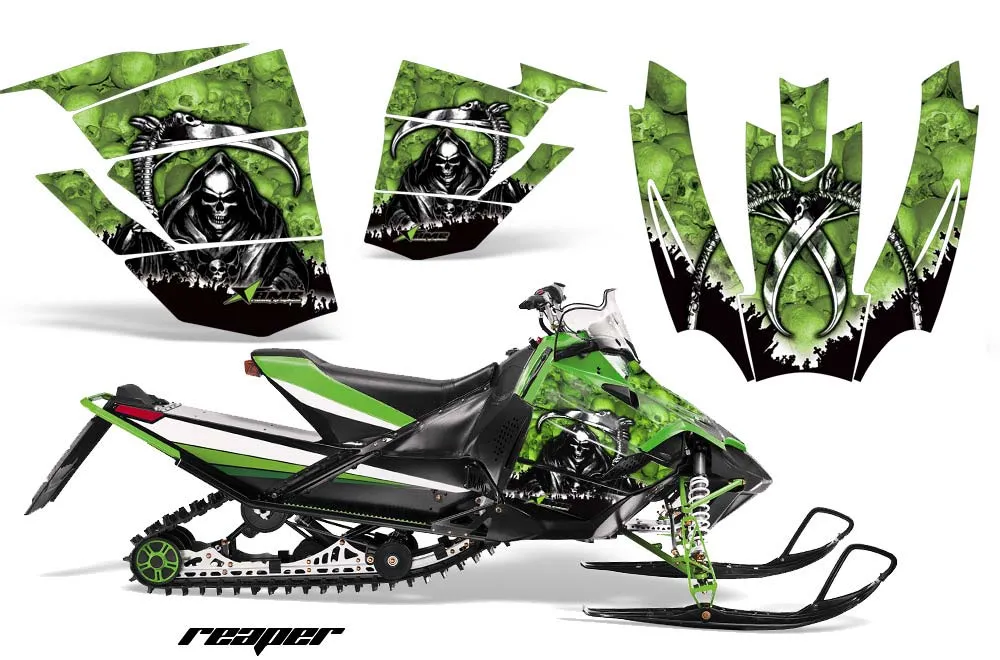 Arctic Cat Sno Pro Race 500 / 600 Sled Graphic Kit - 2008-2011 Reaper Green