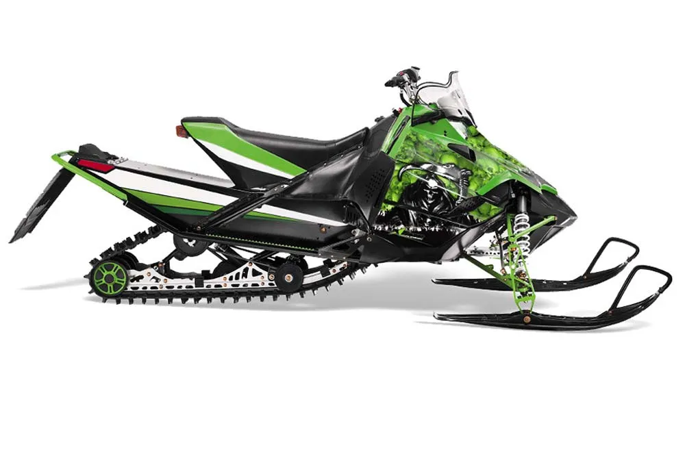 Arctic Cat Sno Pro Race 500 / 600 Sled Graphic Kit - 2008-2011 Reaper Green