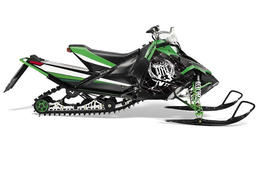 Arctic Cat Sno Pro Race 500 / 600 Sled Graphic Kit - 2008-2011 Silver Star - Reloaded White