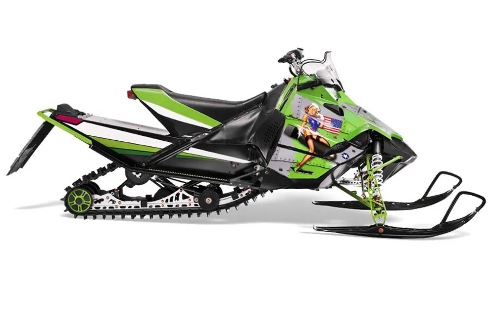 Arctic Cat Sno Pro Race 500 / 600 Sled Graphic Kit - 2008-2011 T Bomber Green