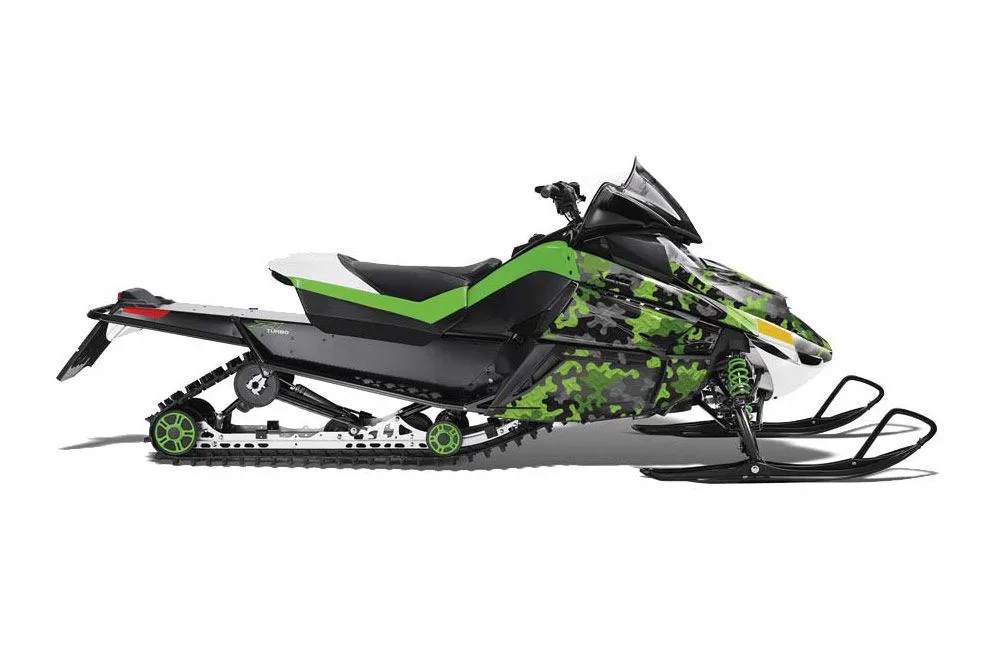 Arctic Cat Z1 Turbo Sled Graphic Kit - 2006-2012 Camoplate Green