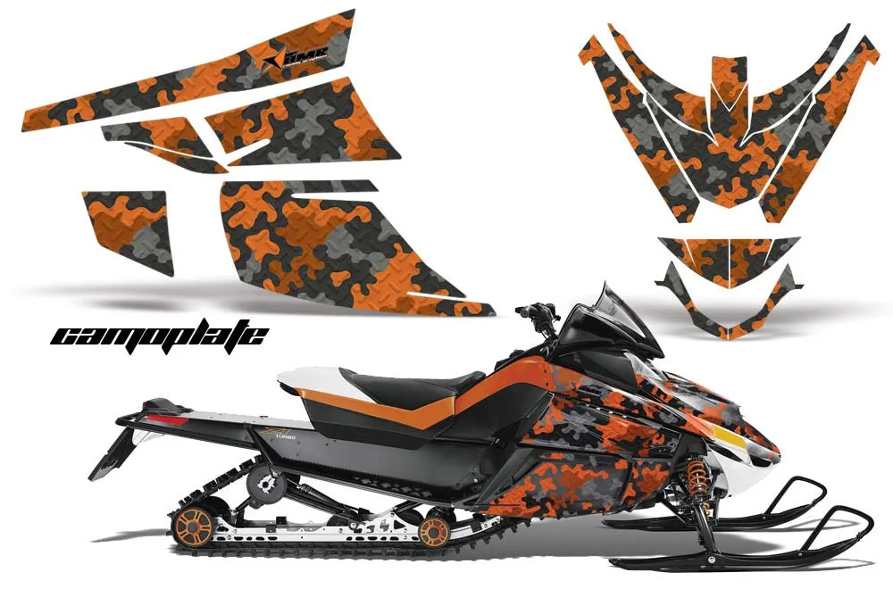 Arctic Cat Z1 Turbo Sled Graphic Kit - 2006-2012 Camoplate Orange