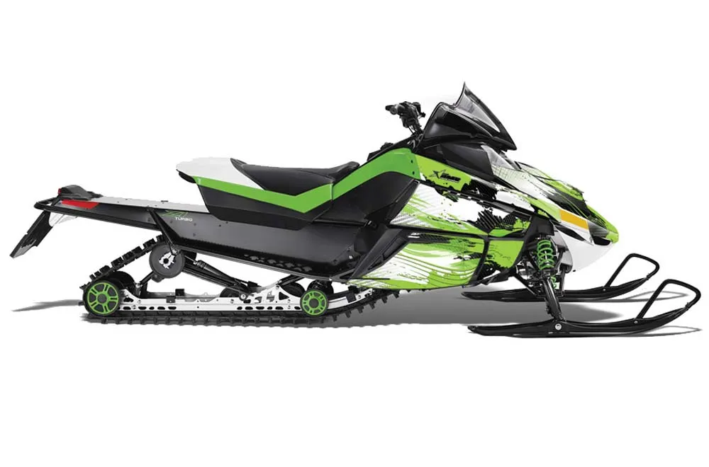 Arctic Cat Z1 Turbo Sled Graphic Kit - 2006-2012 Carbon X Green