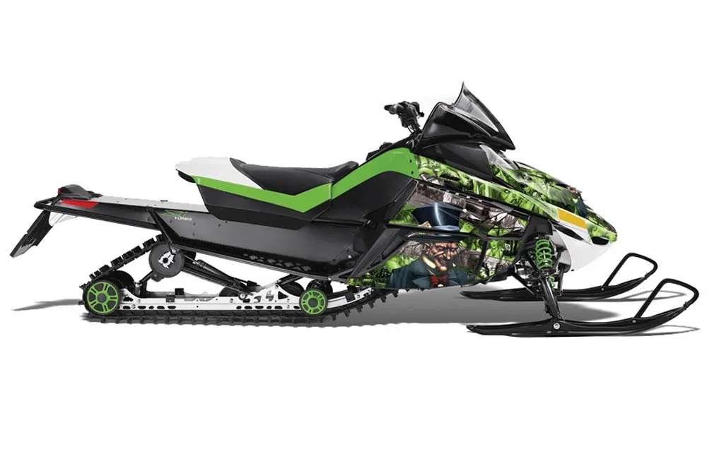Arctic Cat Z1 Turbo Sled Graphic Kit - 2006-2012 Mad Hatter Green