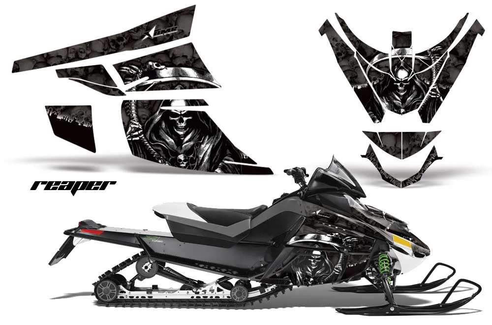 Arctic Cat Z1 Turbo Sled Graphic Kit - 2006-2012 Reaper Black