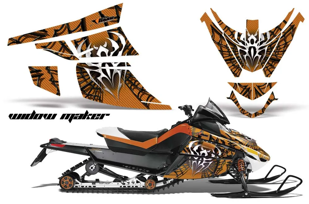 Arctic Cat Z1 Turbo Sled Graphic Kit - 2006-2012 Widow Maker Orange