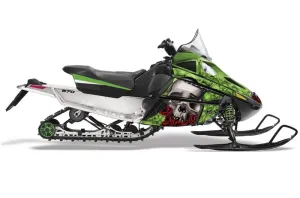 Arctic Cat F Z1 Series Sled Graphic Kit - All Years Bone Collector Green