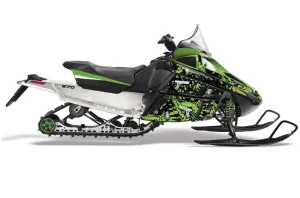 Arctic Cat F Z1 Series Sled Graphic Kit - All Years Glock Green