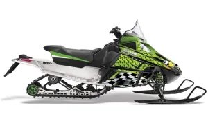 Arctic Cat F Z1 Series Sled Graphic Kit - All Years Playing Cards Green
