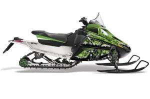 Arctic Cat F Z1 Series Sled Graphic Kit - All Years Reaper Green