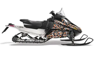 Arctic Cat F Z1 Series Sled Graphic Kit - All Years Urban Camo Orange
