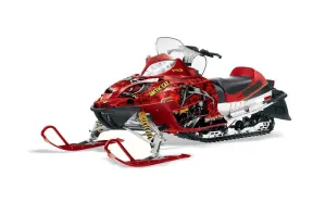Arctic Cat Firecat F5 / F6 / F7 Sled Graphic Kit - 2003-2006 Reaper Red