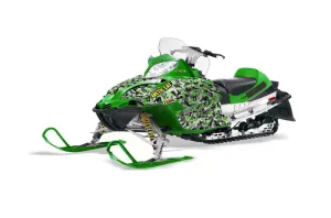 Arctic Cat Firecat F5 / F6 / F7 Sled Graphic Kit - 2003-2006 Urban Camo Green