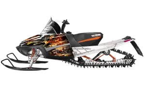 Arctic Cat M Series / Crossfire Sled Graphic Kit - All Years Firestorm Black