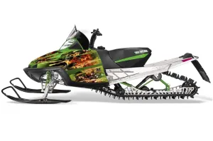 Arctic Cat M Series / Crossfire Sled Graphic Kit - All Years Firestorm Green