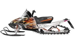 Arctic Cat M Series / Crossfire Sled Graphic Kit - All Years Firestorm White